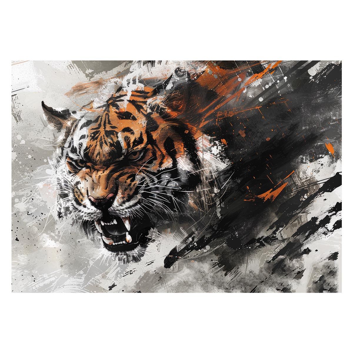 B2サイズ（約51x73cm）】【lh-poster-4055】虎 トラ タイガー 猛虎