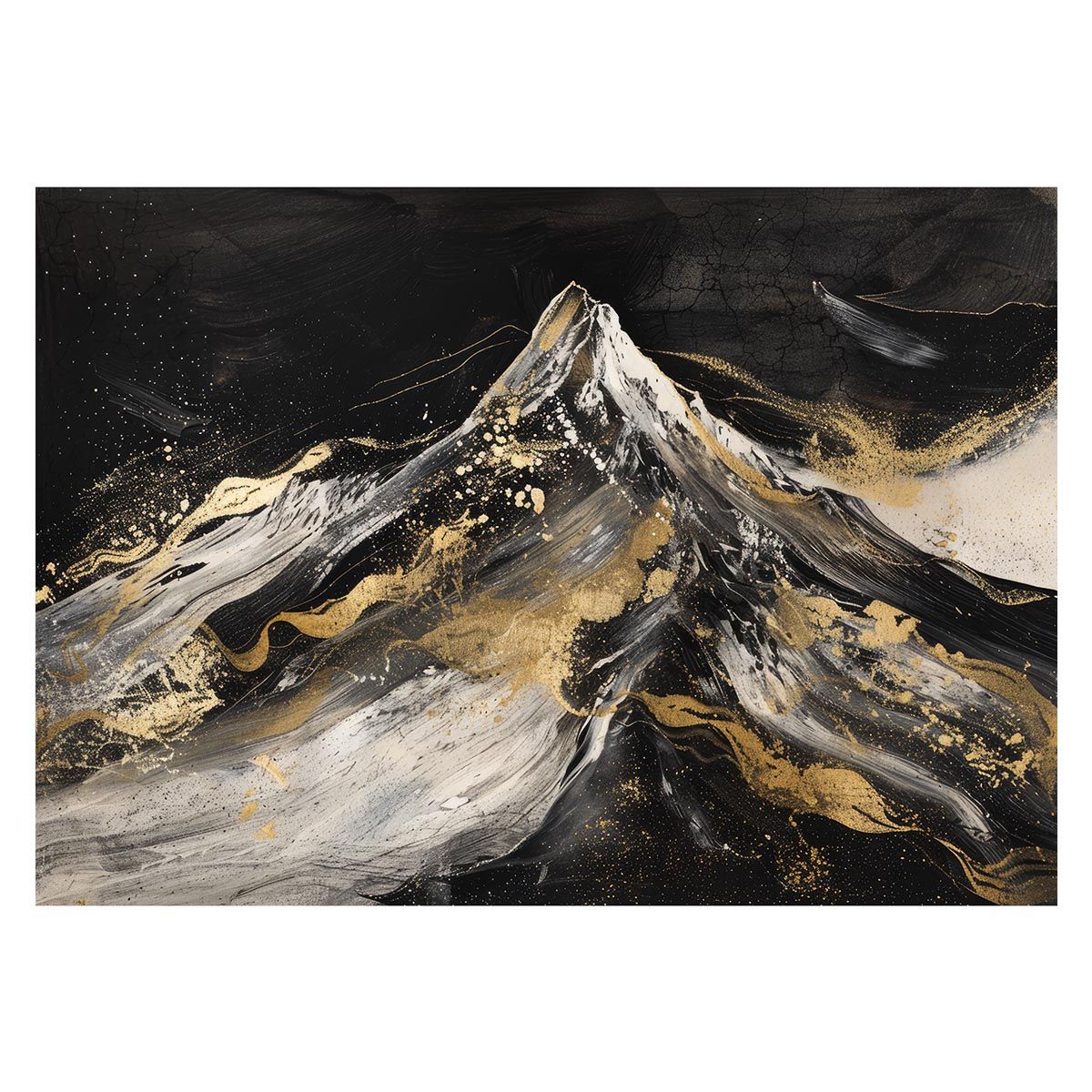 B1サイズ（約73x103cm）】【lh-poster-4085】和風 金の富士 金運