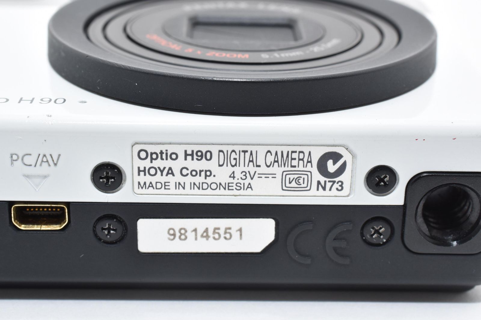 430 PENTAX Optio H90 ホワイト - メルカリ