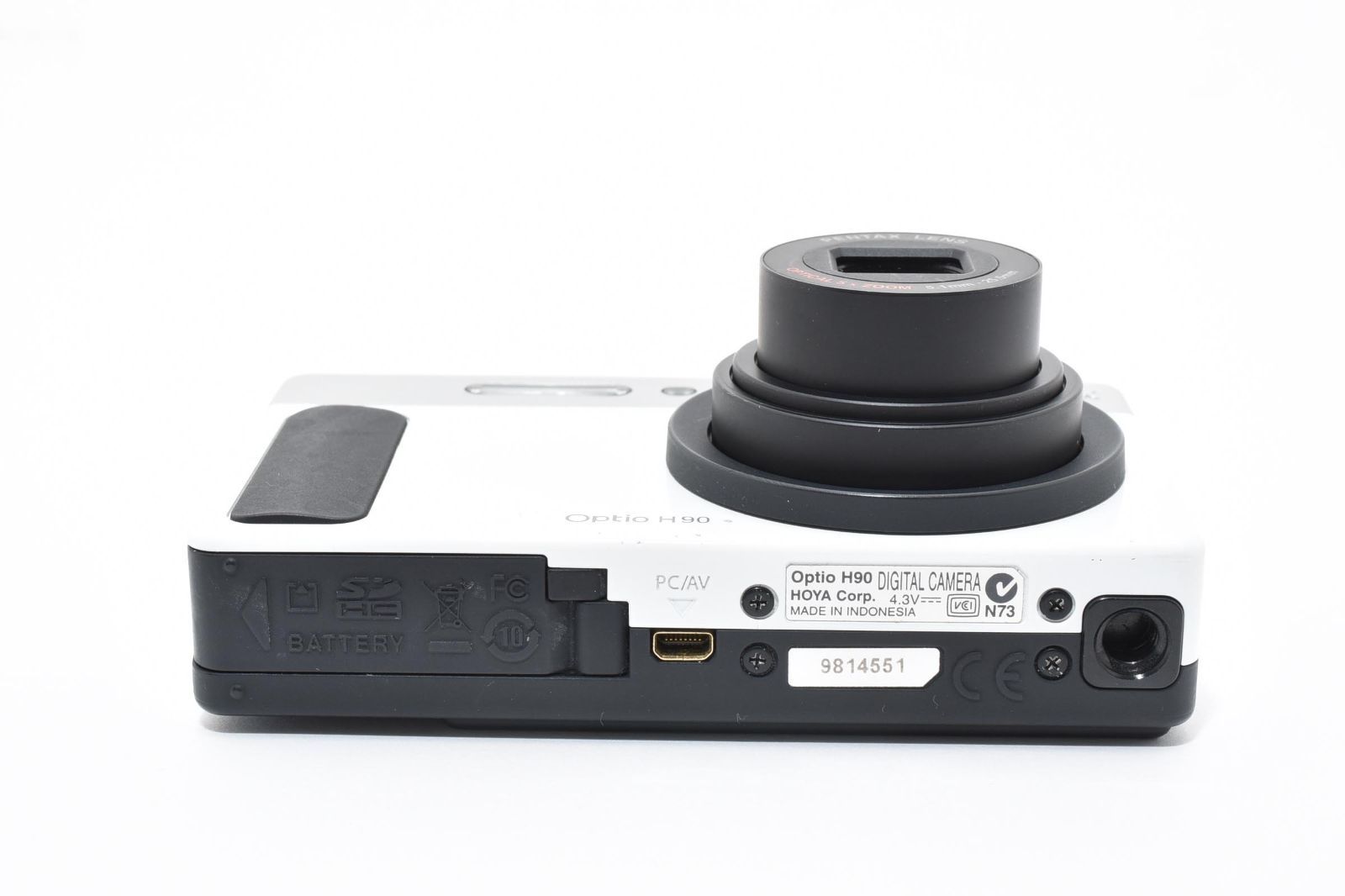 430 PENTAX Optio H90 ホワイト - メルカリ