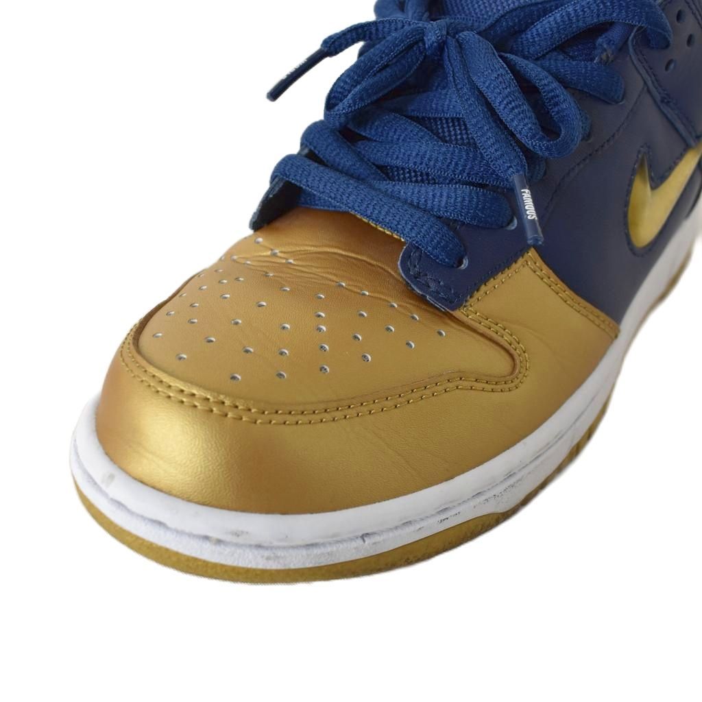 Nike Supreme ゴールド27.5cm　(中古品) ナイキ NIKE × シュプリーム Supreme SB Dunk Low OG QS 