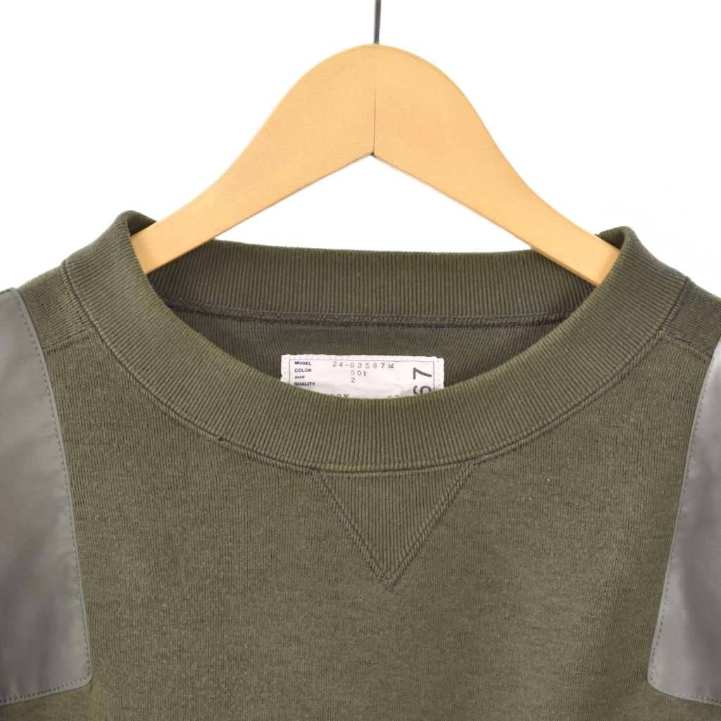 sacaiサカイ 24AWナイロンツイル スポンジスウェット プルオーバー 2 sacai（サカイ） 24AW Sponge Sweat Pullover スポンジスウェットプル