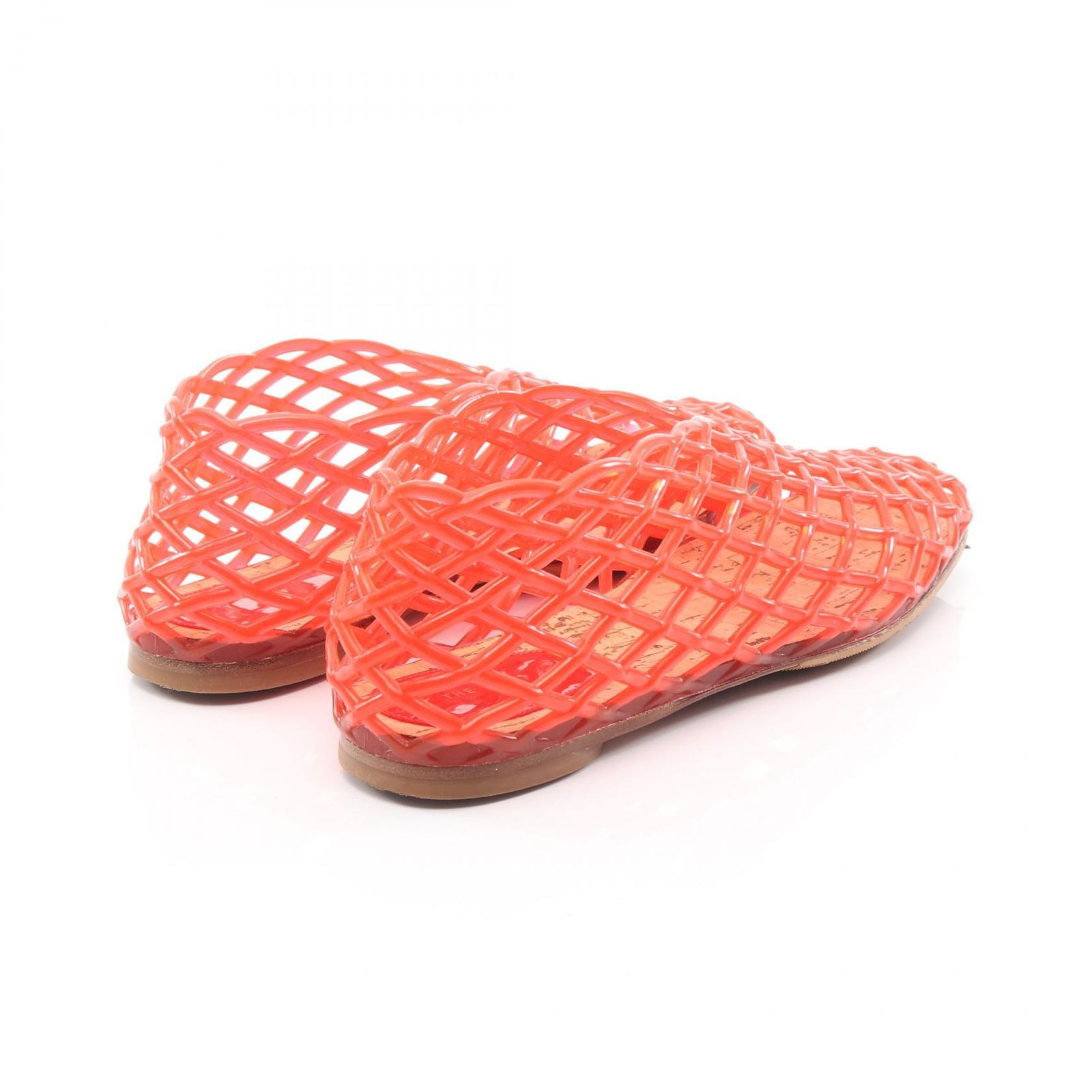 ザ ロウ THE ROW カジュアルシューズ MARA FLAT オレンジ PVCコーティングキャンバス レディース A