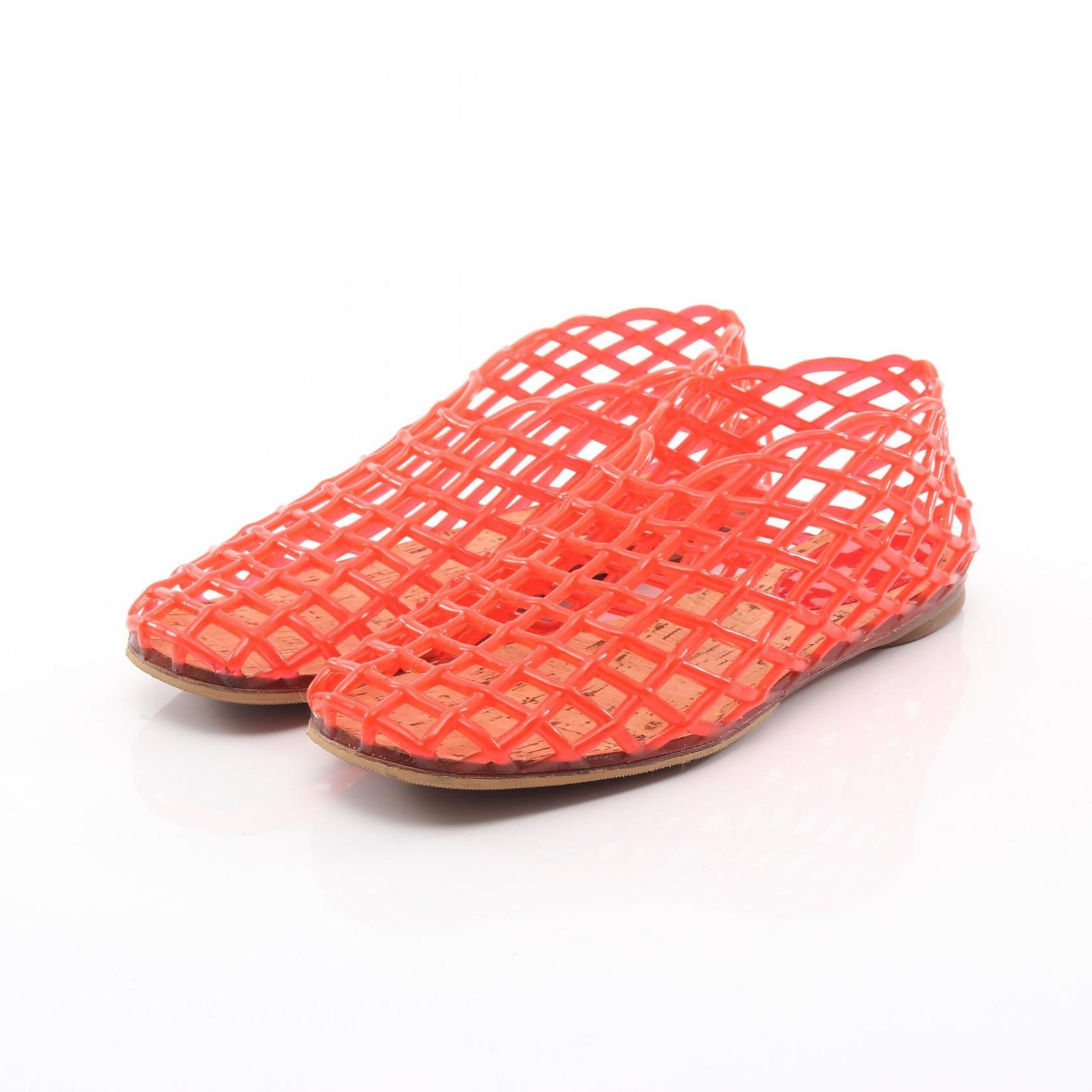 ザ ロウ THE ROW カジュアルシューズ MARA FLAT オレンジ PVCコーティングキャンバス レディース A