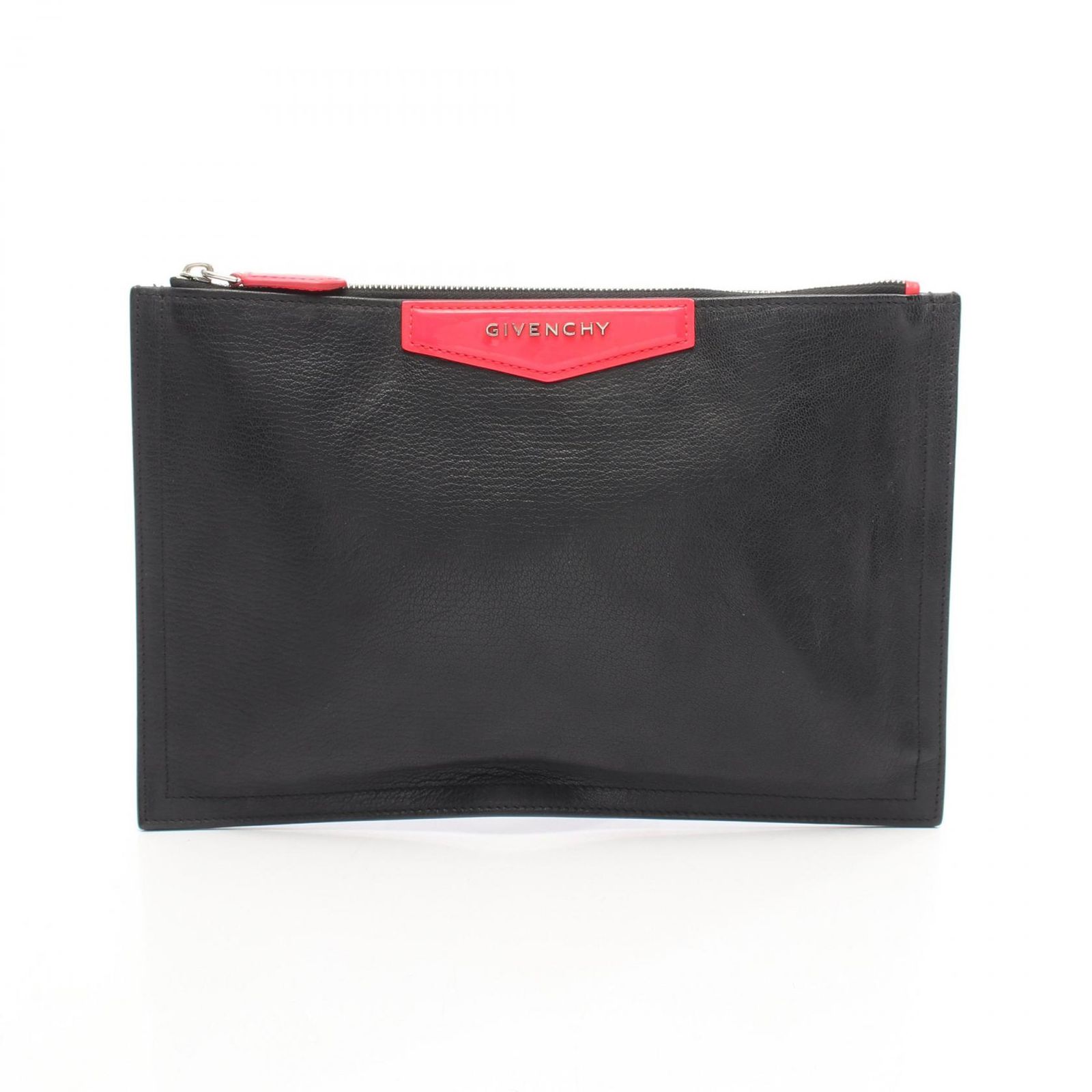 ジバンシィ GIVENCHY セカンドバッグ クラッチバッグ アンティゴナ ブラック ピンク レザー パテントレザー クラッチ レディース B