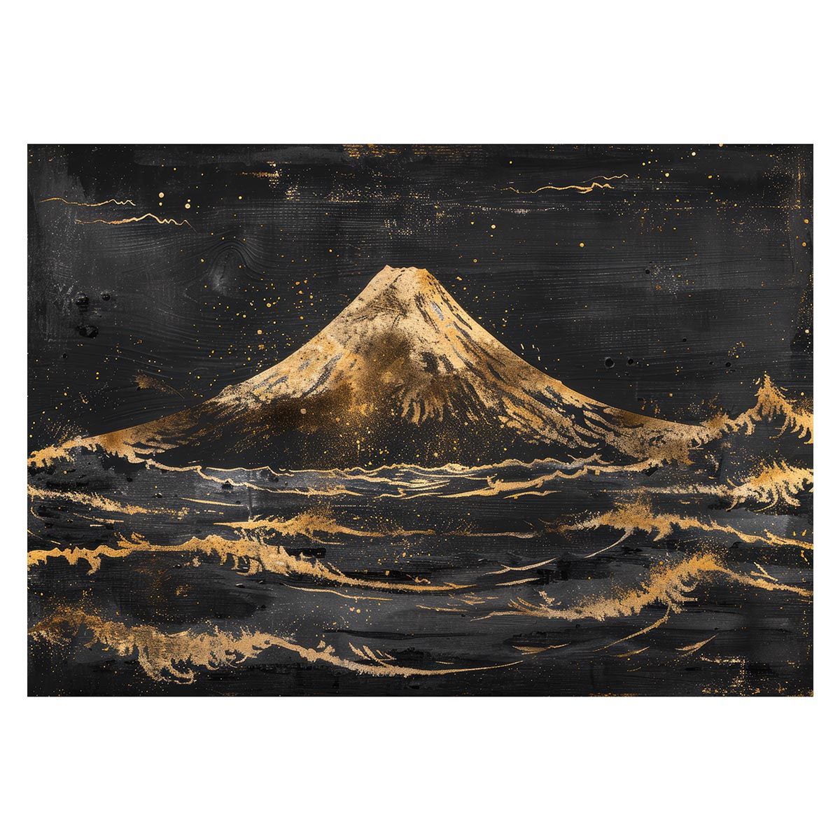 A1サイズ（約59x84cm）】【lh-poster-4103】和風 セール 金の富士 金運