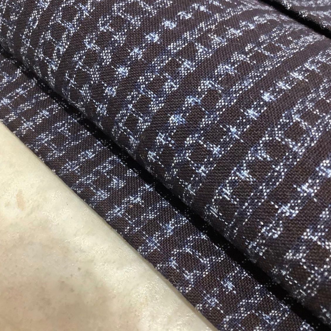 kimomo +one＊男前屋＊美品＊本場久留米絣＊本藍染手織り木綿＊書生絣