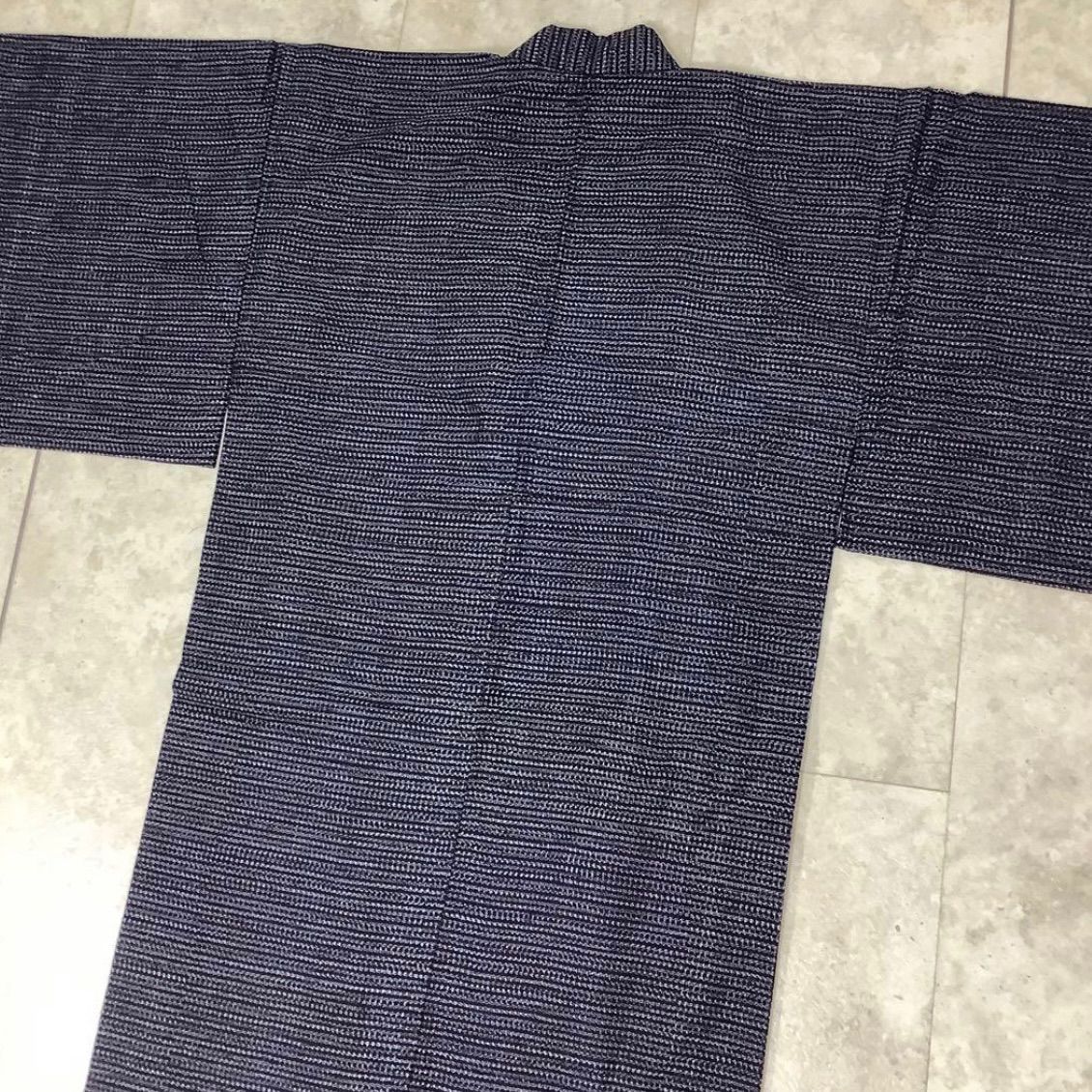 kimomo +one＊男前屋＊美品＊本場久留米絣＊本藍染手織り木綿＊書生絣