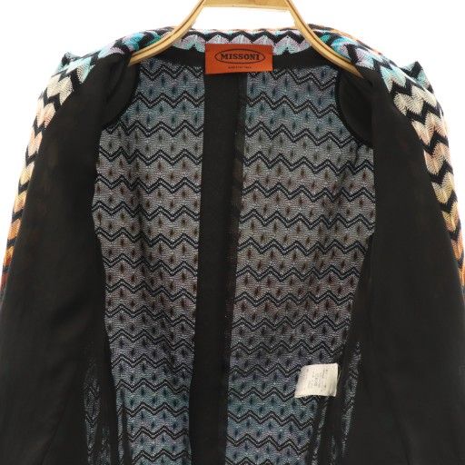 ミッソーニ MISSONI 総柄 ジャケット 刺繍 40 マルチカラー /HK □OS