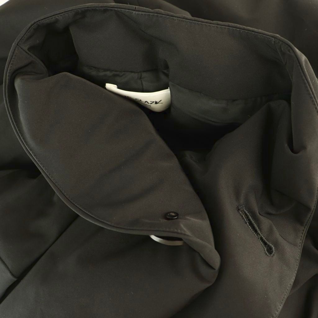 ルグラジック Le glazik ノーカラーダウンコート アウター 36 黒