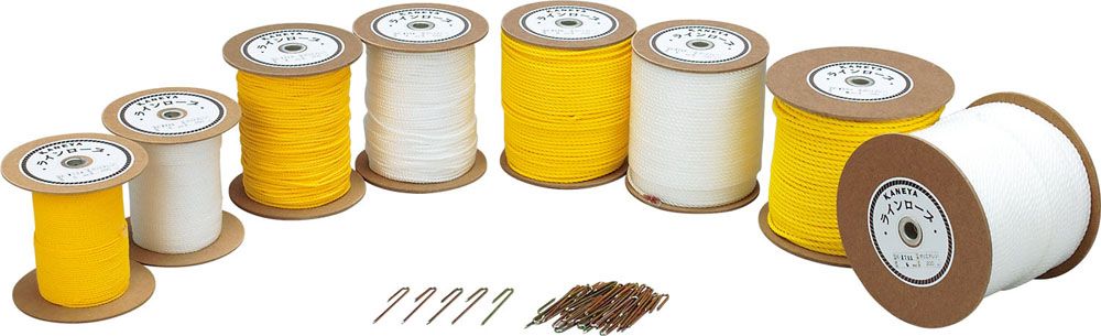 カネヤ KANEYA ラインロープ5×200 K-2294 学校体育器具 学校備品 器具 紐