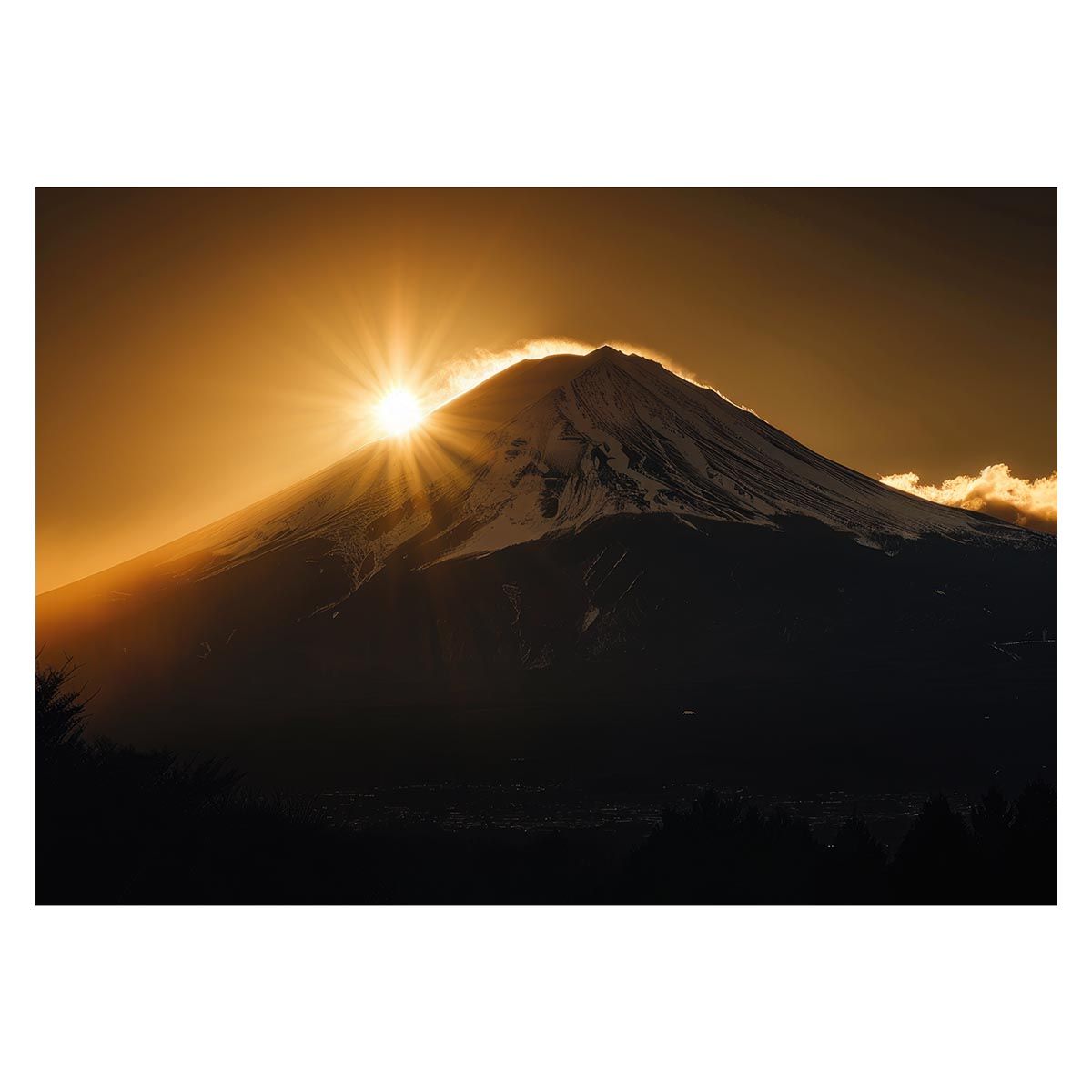 B2サイズ（約51x73cm）】【lh-poster-4147】和風 購入 金の富士 金運