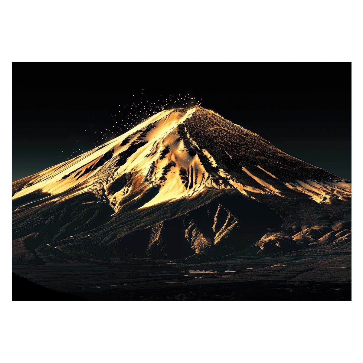 たくとさん専用 B2サイズ（約51x73cm）】【lh-poster-4152】和風 金の富士 金運