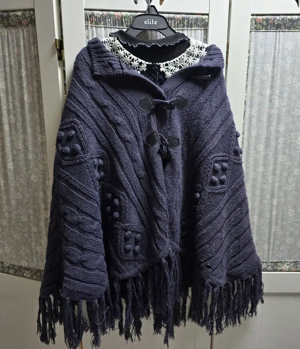 森ガール ケープ ブラウス タートルネック インナー トップス セット