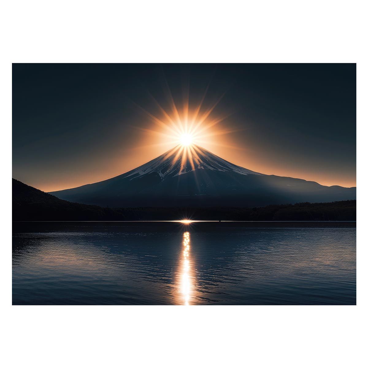 【A1サイズ（約59x84cm）】【lh-poster-4214】和風 金の富士 金運 ゴールド 山 富士山 ふじさん 横ポスター ご利益 運気 グッズ アイテム 開運 インテリア レトロ