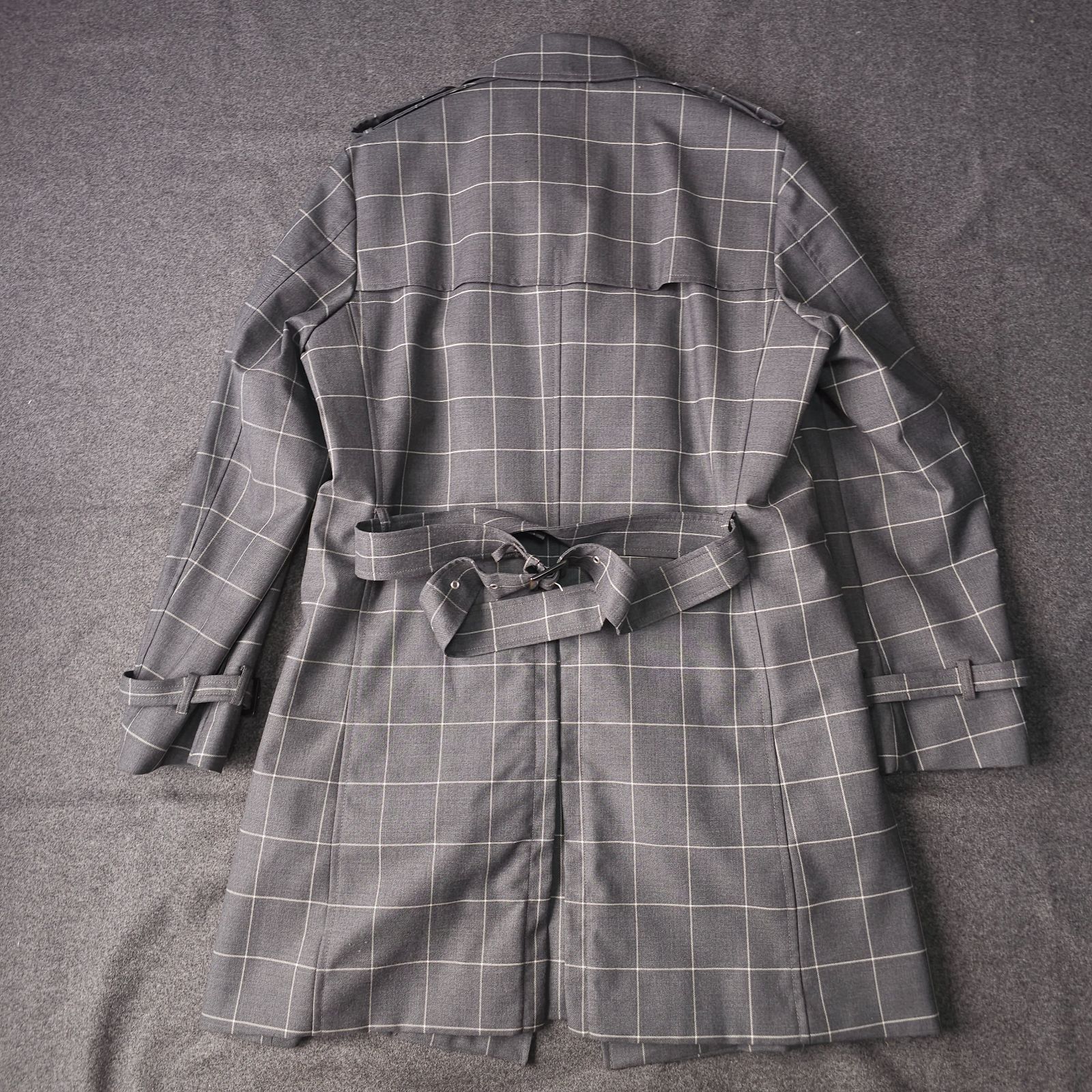 美品　タケオキクチ ライナー　ヘリンボーン トレンチコート 2way カシミヤ 美品 タケオキクチ ライナー ヘリンボーン トレンチコート 2way