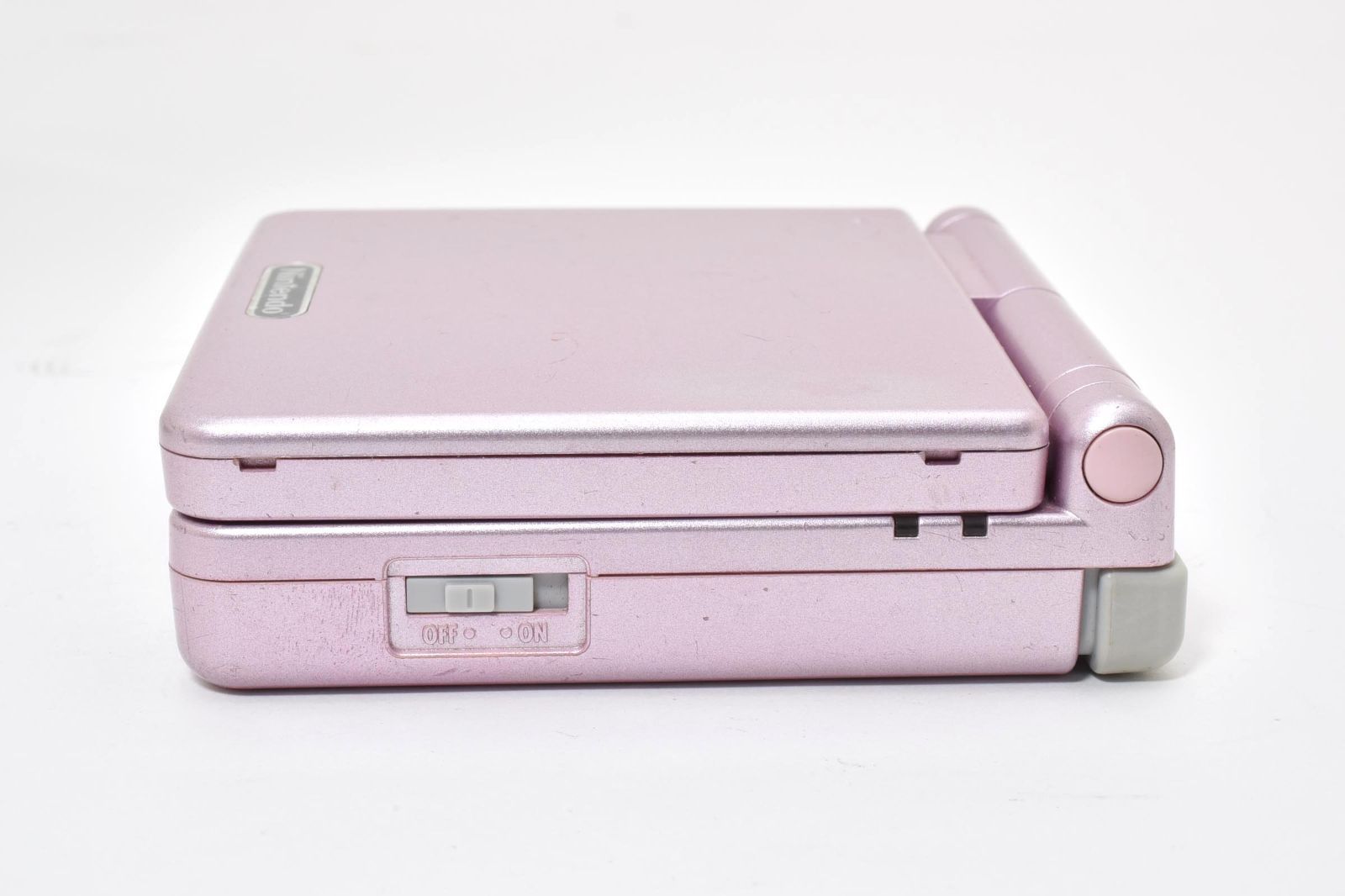 動作良好品】ゲームボーイアドバンスSP パールピンク 本体 バック