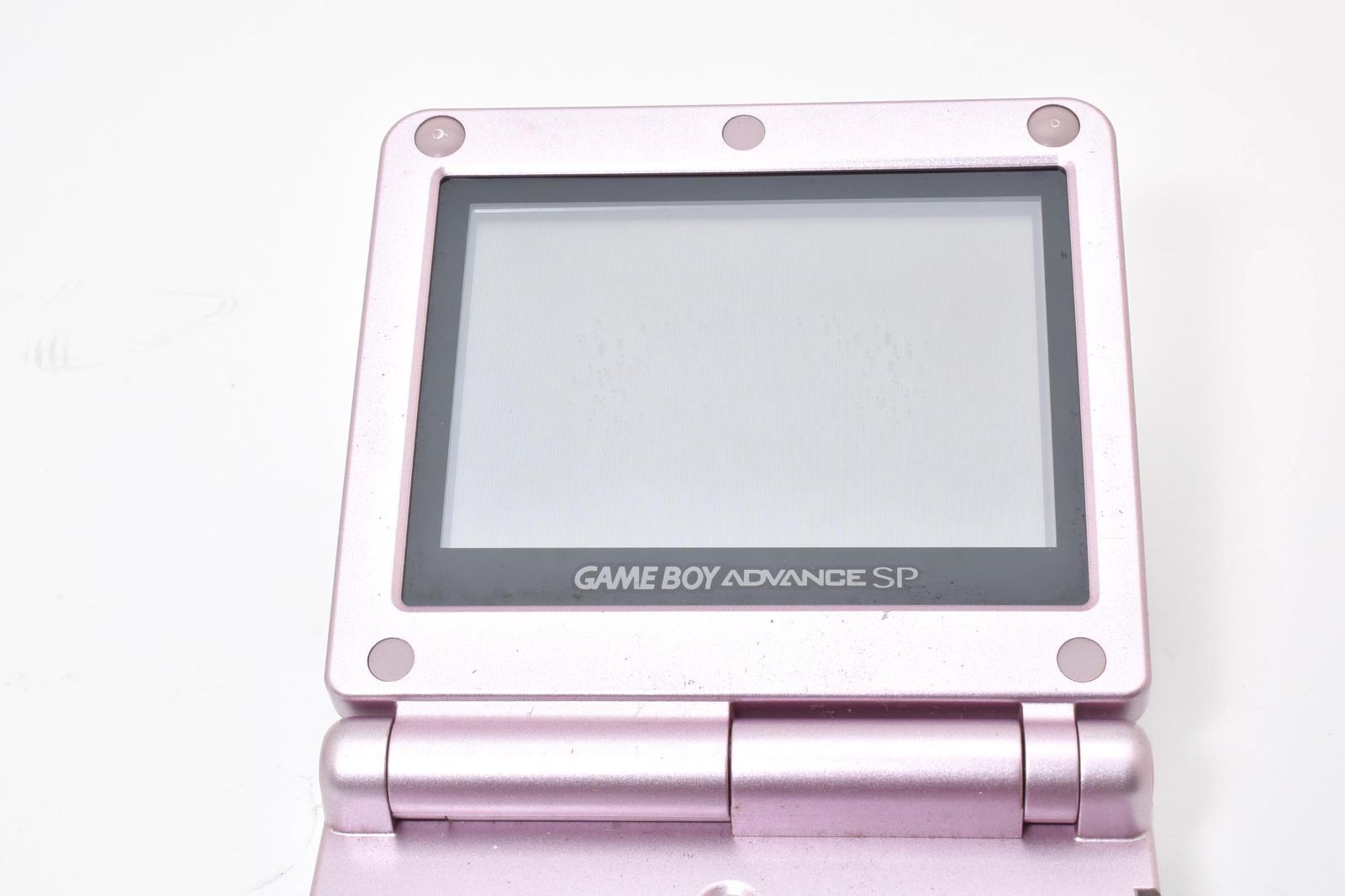 動作良好品】ゲームボーイアドバンスSP パールピンク 本体 バック