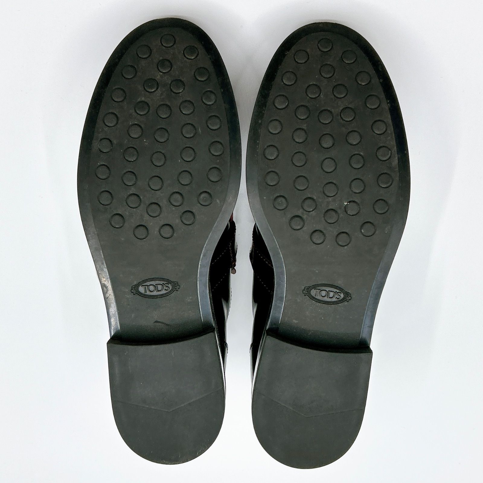 極美品 TOD'S トッズ ローファー フリンジ ベルト バックル