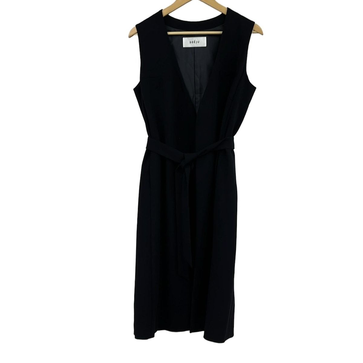 SOEJU ソージュ ベスト サイズF レディース - ダークネイビー ロング丈 ジレ