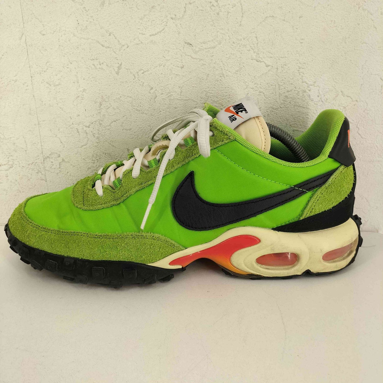 NIKE(ナイキ) AIR MAX WAFFLE SP ACTION GREEN/BLACK-TOTAL ORANGE メンズ JPN：28.5 【中古】【ブランド古着バズストア】 ナイキ NIKE AIR MAX WAFFLE SP ACTION GREEN/BLACK-TOTAL ORANGE