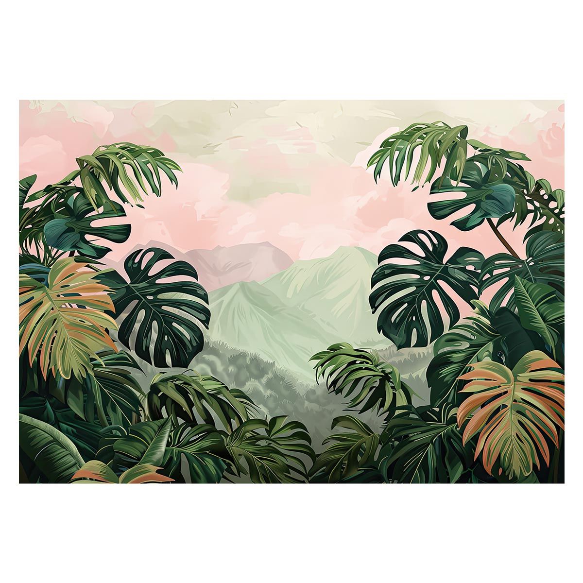 B2サイズ（約51x73cm）】【lh-poster-4423】モンステラポスター