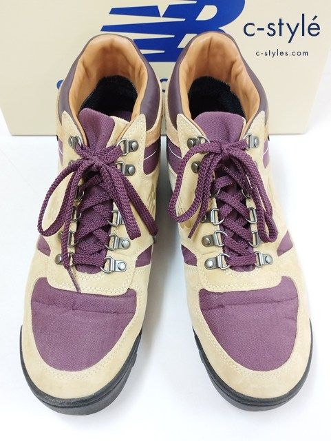 L208 [コラボ] NEW BALANCE × AIME LEON DORE RAINIER GORE-TEX BOOTS ブーツ 28.5ｃｍ ベージュ×パープル URAINXA1 | N★