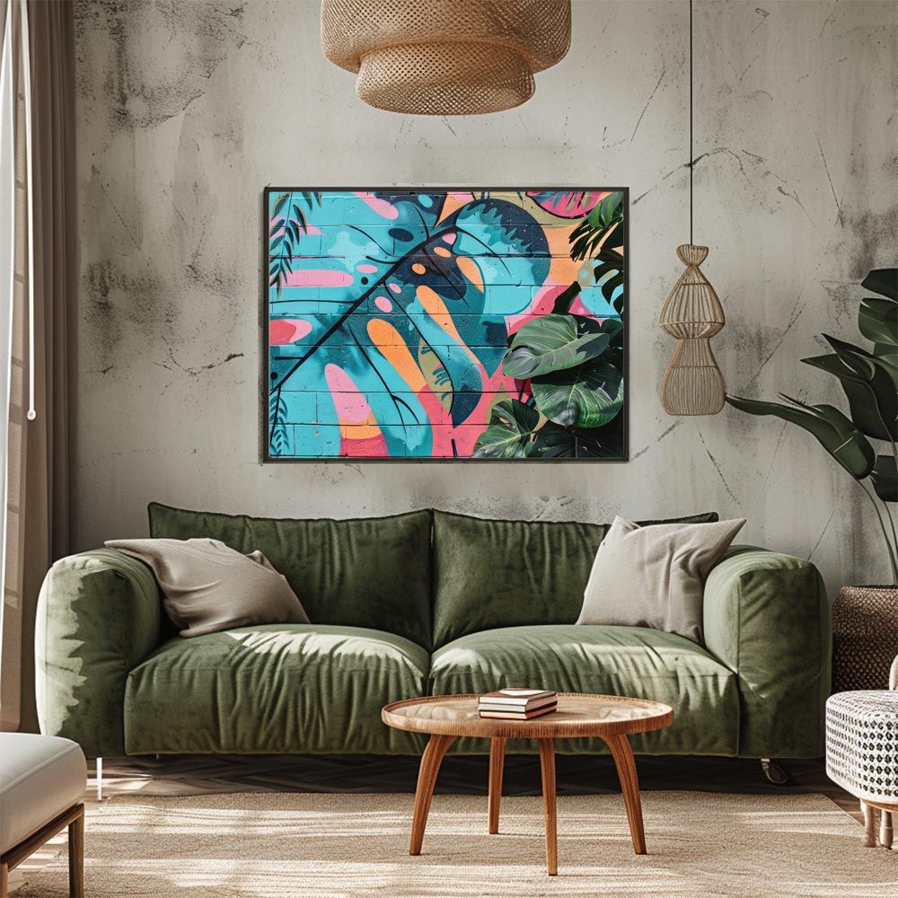 B2サイズ（約51x73cm）】【lh-poster-4457】モンステラポスター