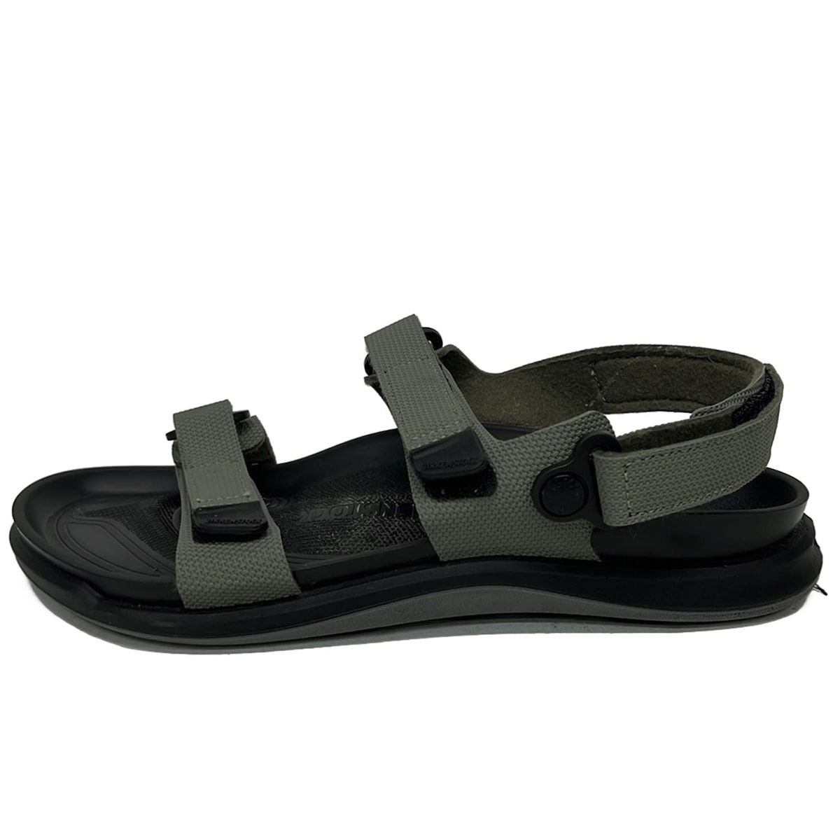 BIRKEN STOCK ビルケンシュトック サンダル 25 - 黒×カーキ