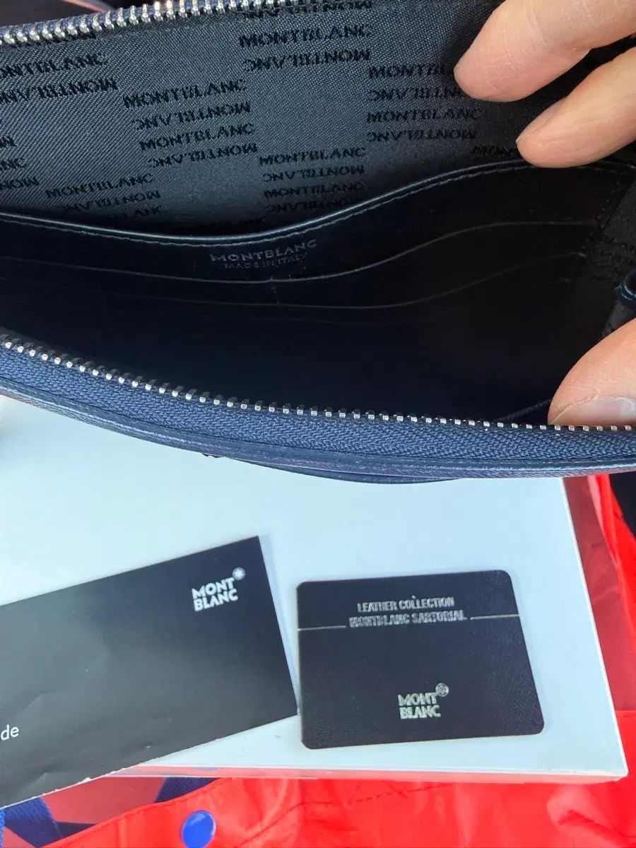 モンブラン サルトリアル ポーチ ミディアム インディゴ モデル名 126059