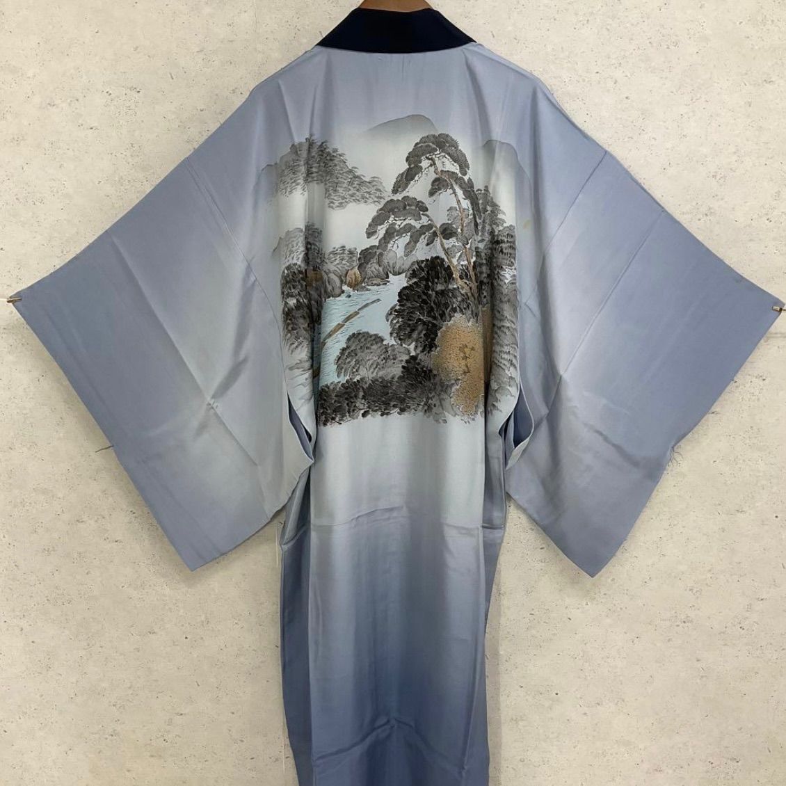 one⬛️男前屋⬛️ 同然⬛️男着物⬛️長襦袢⬛️2点セット⬛️紬⬛️正絹⬛️仕付け糸付き⬛️裄68丈145⬛男着物男長羽織男襦袢男袴角帯男帯成人式