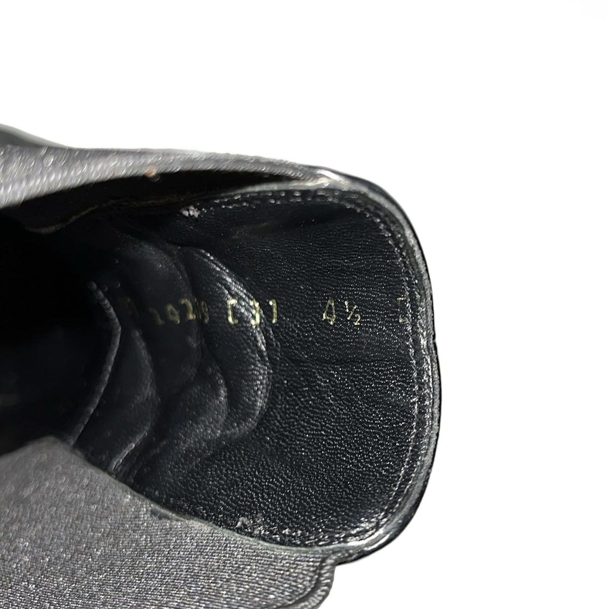  |SalvatoreFerragamo サルバトーレフェラガモ ブーティ 4 1|2 D レディース GRATH 0254577 黒×シルバー サイドゴア レザー ブーティ ブーツ