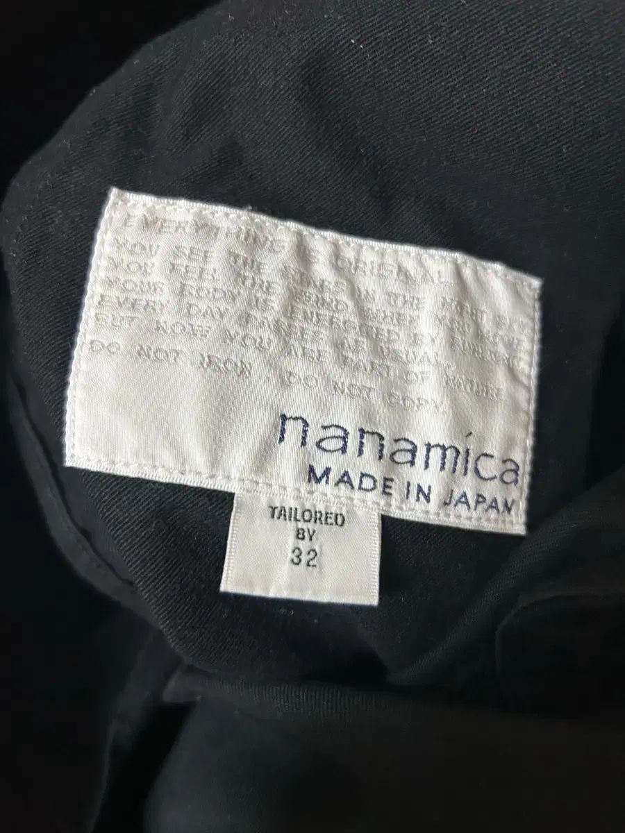 nanamica ワイド チノ パンツ ブラック