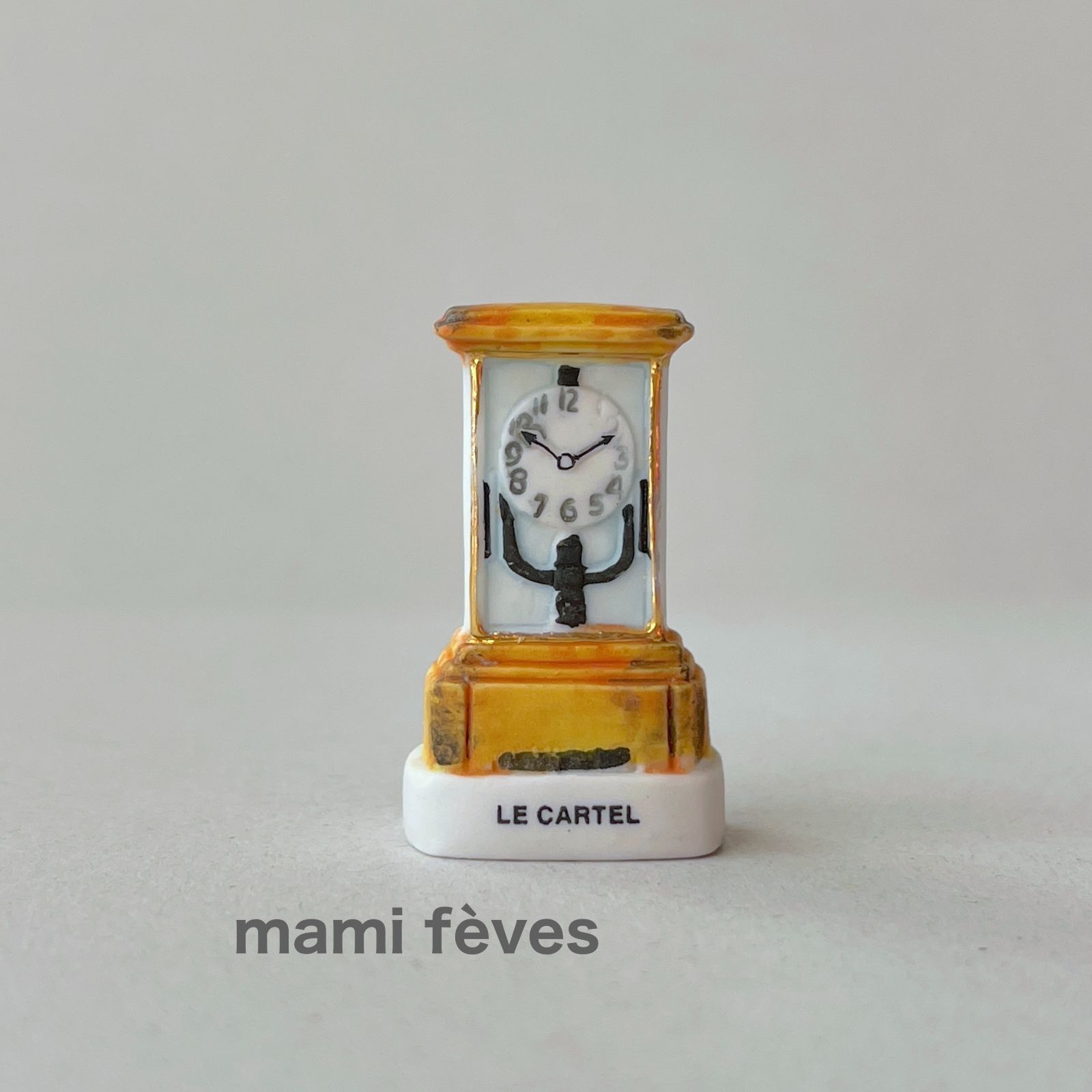 時の熟練者　フェーブ　ヴィンテージ　フェーヴ　フランス　時計　陶器　ミニチュア 時の熟練者 フェーブ ヴィンテージ フェーヴ フランス 時計 陶器