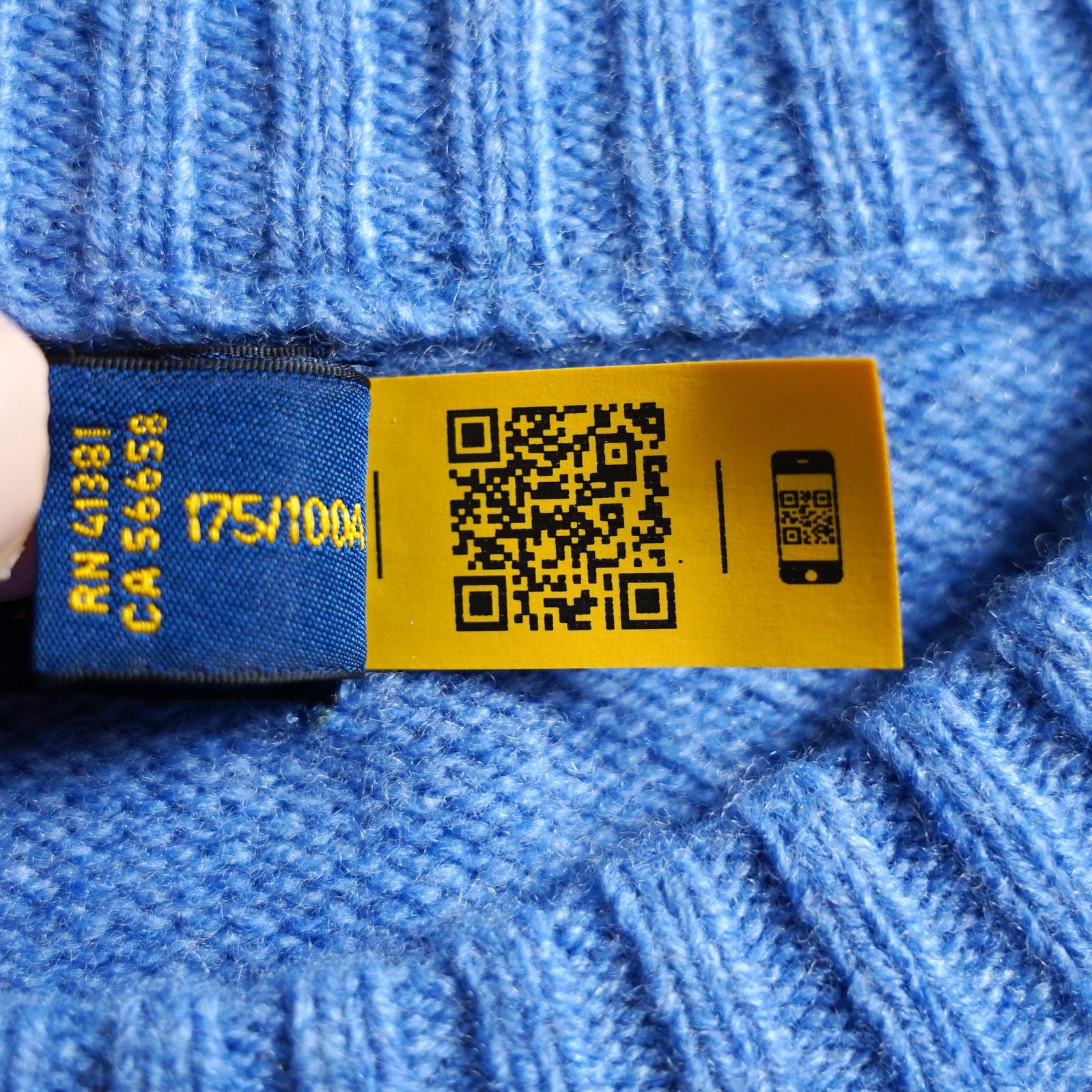 883t*美品 ポロラルフローレン POLO RALPH LAUREN ウールカシミヤ混 