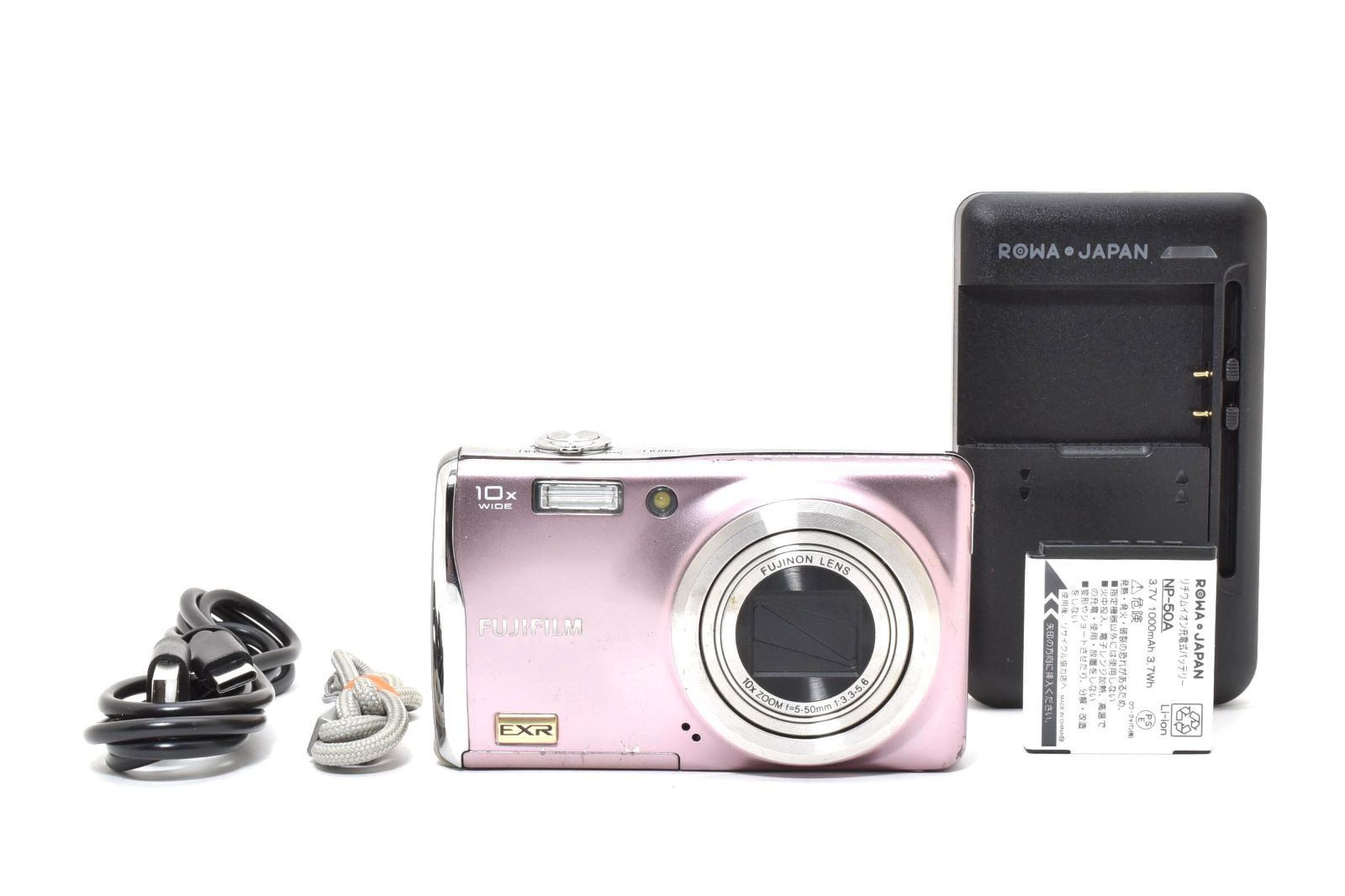 FinePix F 80 EXR ピンク 光学10倍ズーム 高画質EXRセンサー搭載の スリムデジカメ