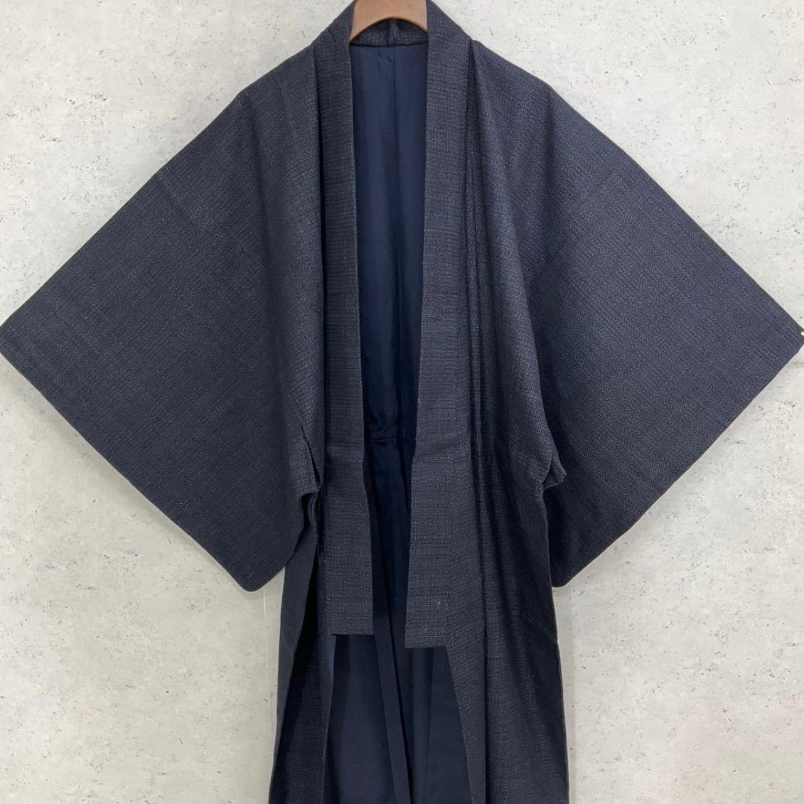 ⬛️kimomo one⬛️男前屋⬛️厳選 ⬛️男着物⬛️本場結城紬正絹⬛️80亀甲⬛️袷⬛️裄68 5丈143 5⬛️男着物男長羽織男襦袢男袴角帯男帯