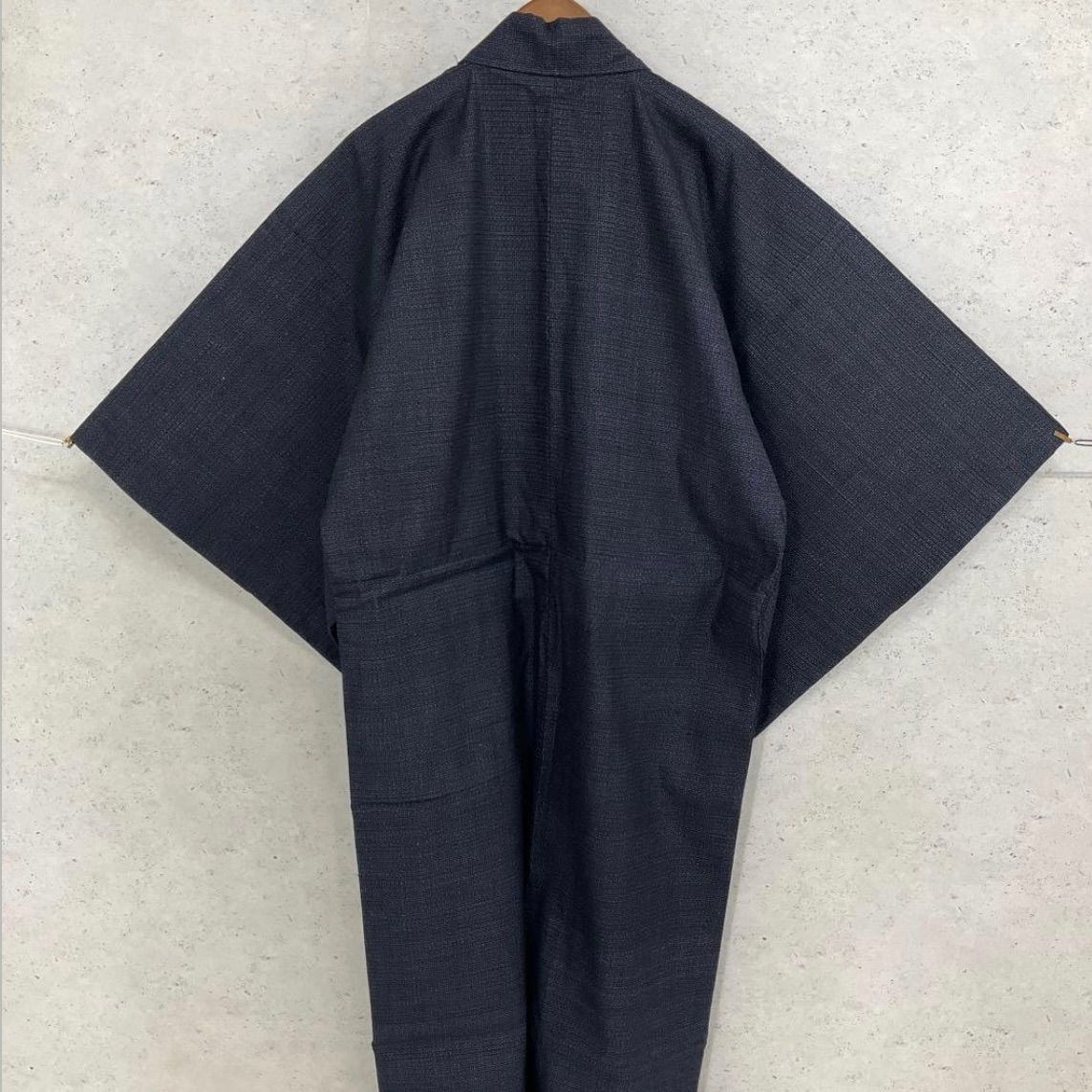  ⬛️kimomo one⬛️男前屋⬛️厳選 ⬛️男着物⬛️本場結城紬正絹⬛️80亀甲⬛️袷⬛️裄68 5丈143 5⬛️男着物男長羽織男襦袢男袴角帯男帯 着物 着物 浴衣