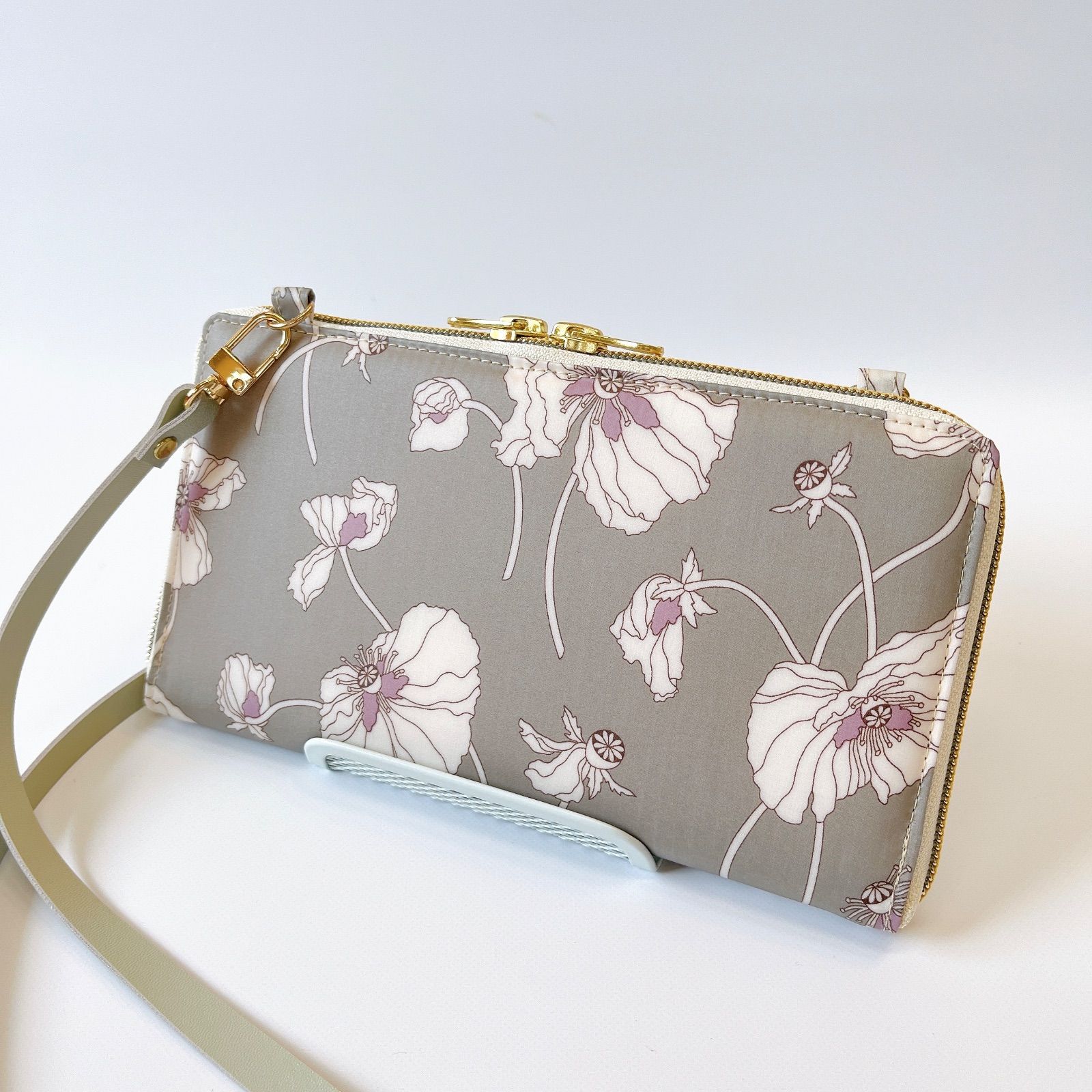 Kure*Heart リバティラミネート生地⑥ ショルダーウォレット