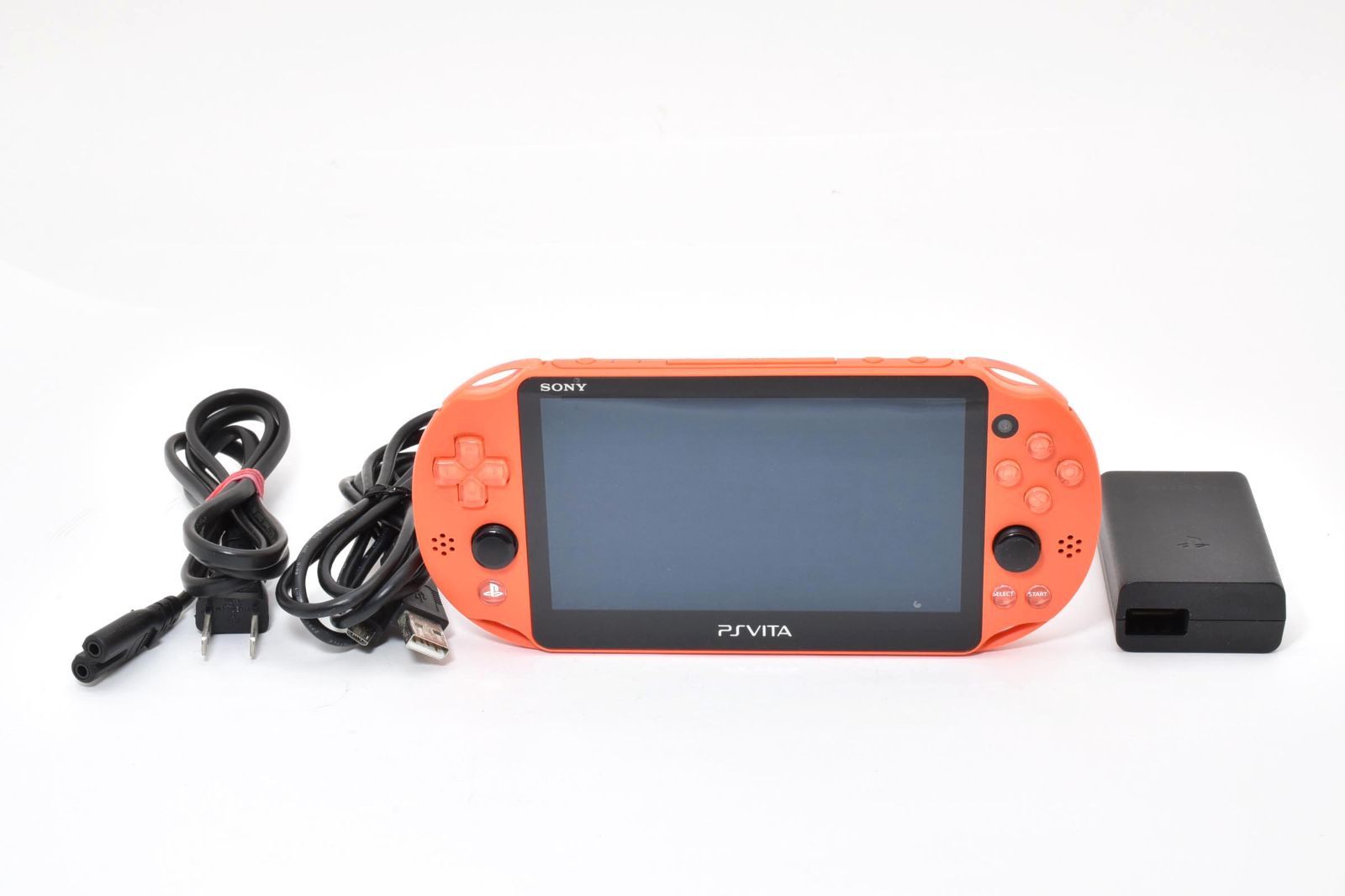 カラー PS Vita PCH-2000 ネオン オレンジ 後期型 薄型軽量モデル すぐ遊べるセット