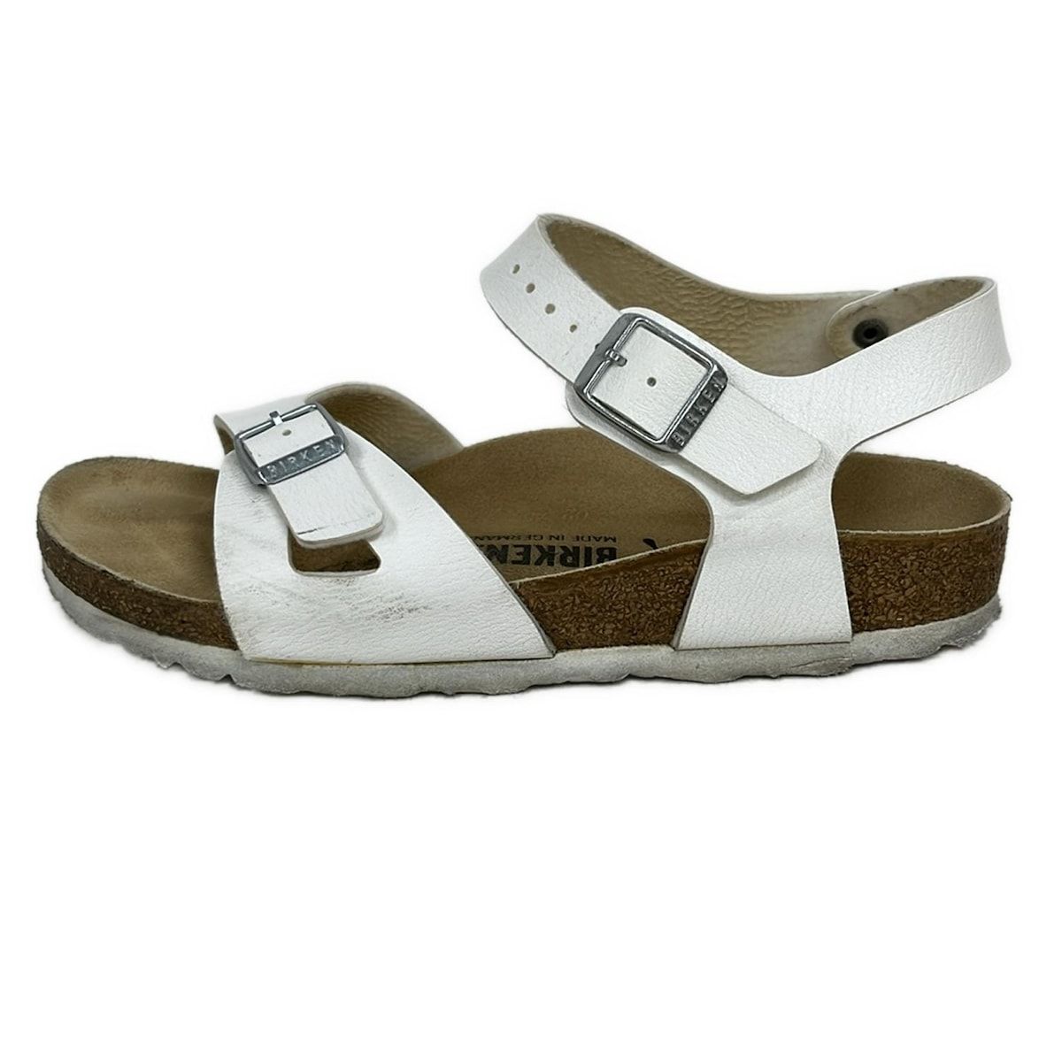 BIRKEN STOCK ビルケンシュトック サンダル 24 レディース - 白 レザー