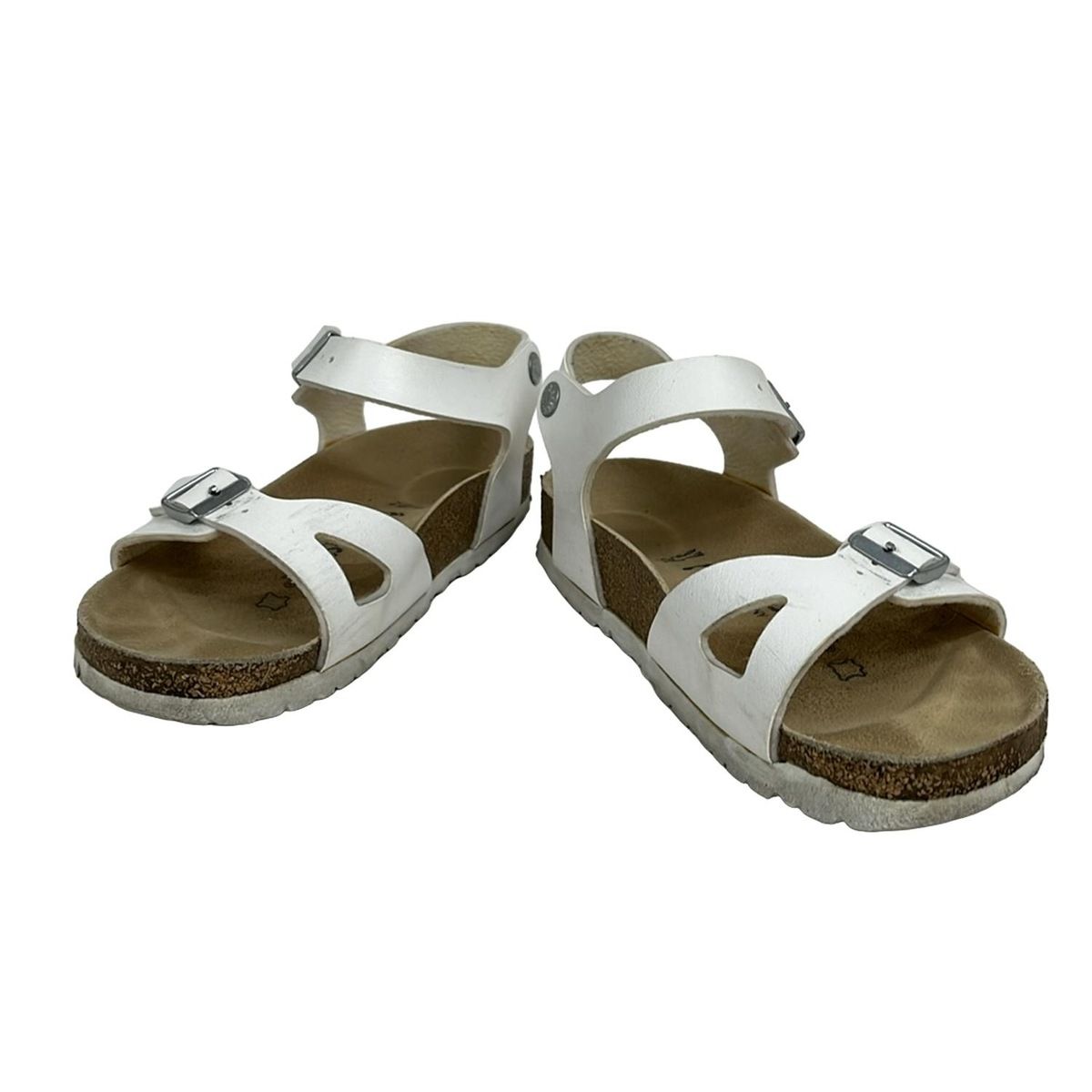 BIRKEN STOCK ビルケンシュトック サンダル 24 レディース - 白 レザー