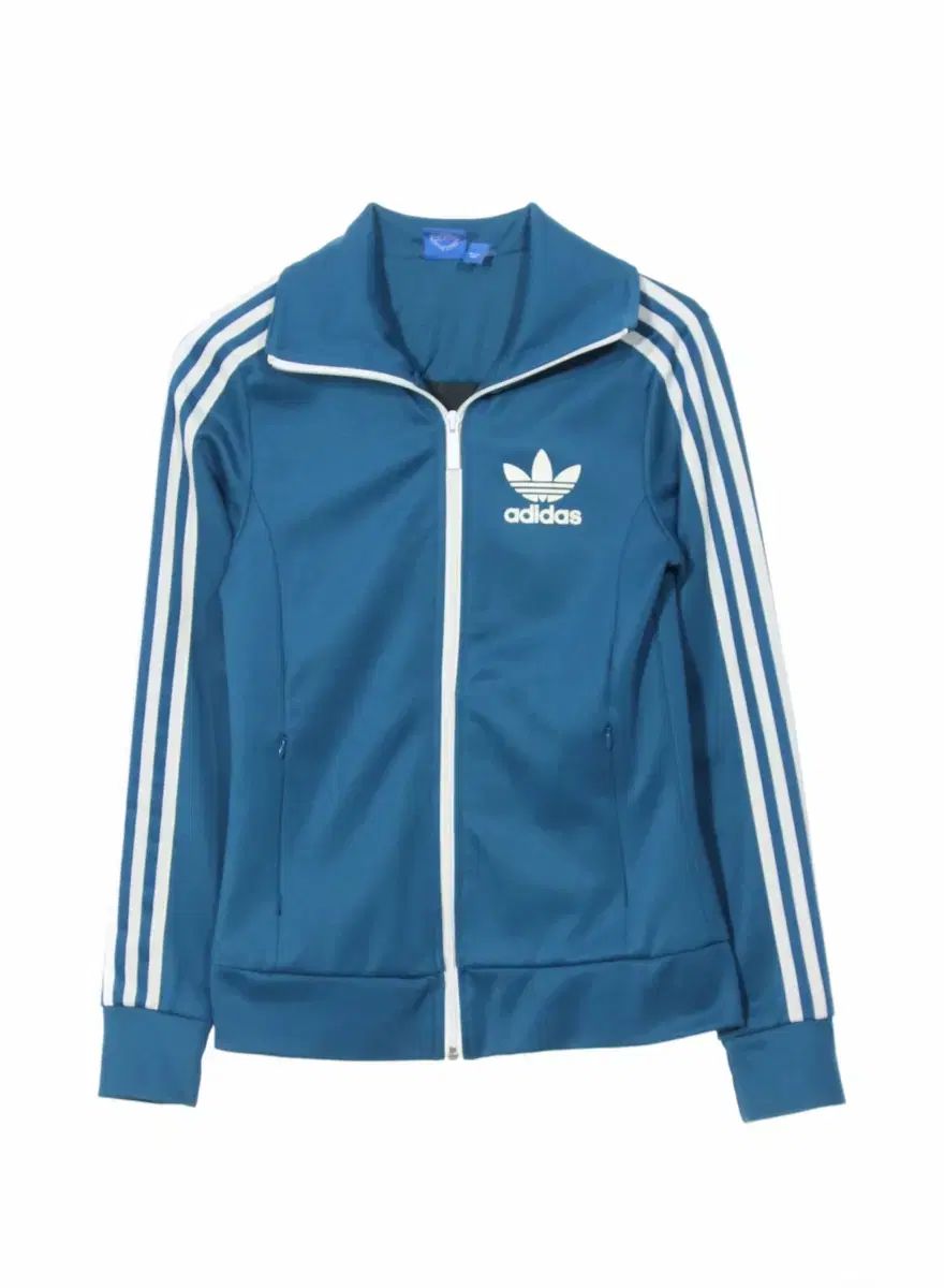 アディダス 3本線 トラックジャージ ブルー ジャケット ジャージ XS