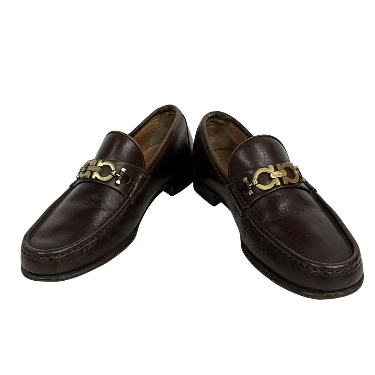 サルヴァトーレフェラガモ　ローファー　23cm　ガンチーニ　ブラウン Salvatore Ferragamo サルヴァトーレ フェラガモ ローファー