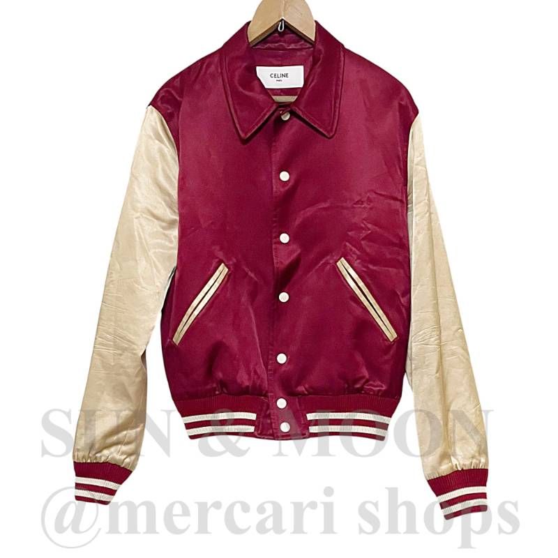 希少 CELINE セリーヌ サテン テディジャケット 【44】 BTSテテ着用