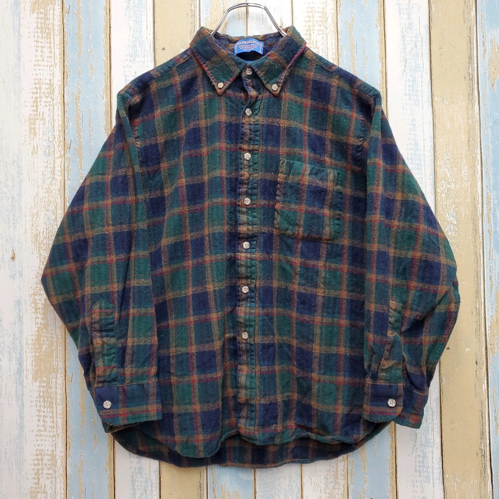 HA 78 ペンドルトン 長袖シャツ ウールシャツ チェック柄 90 s