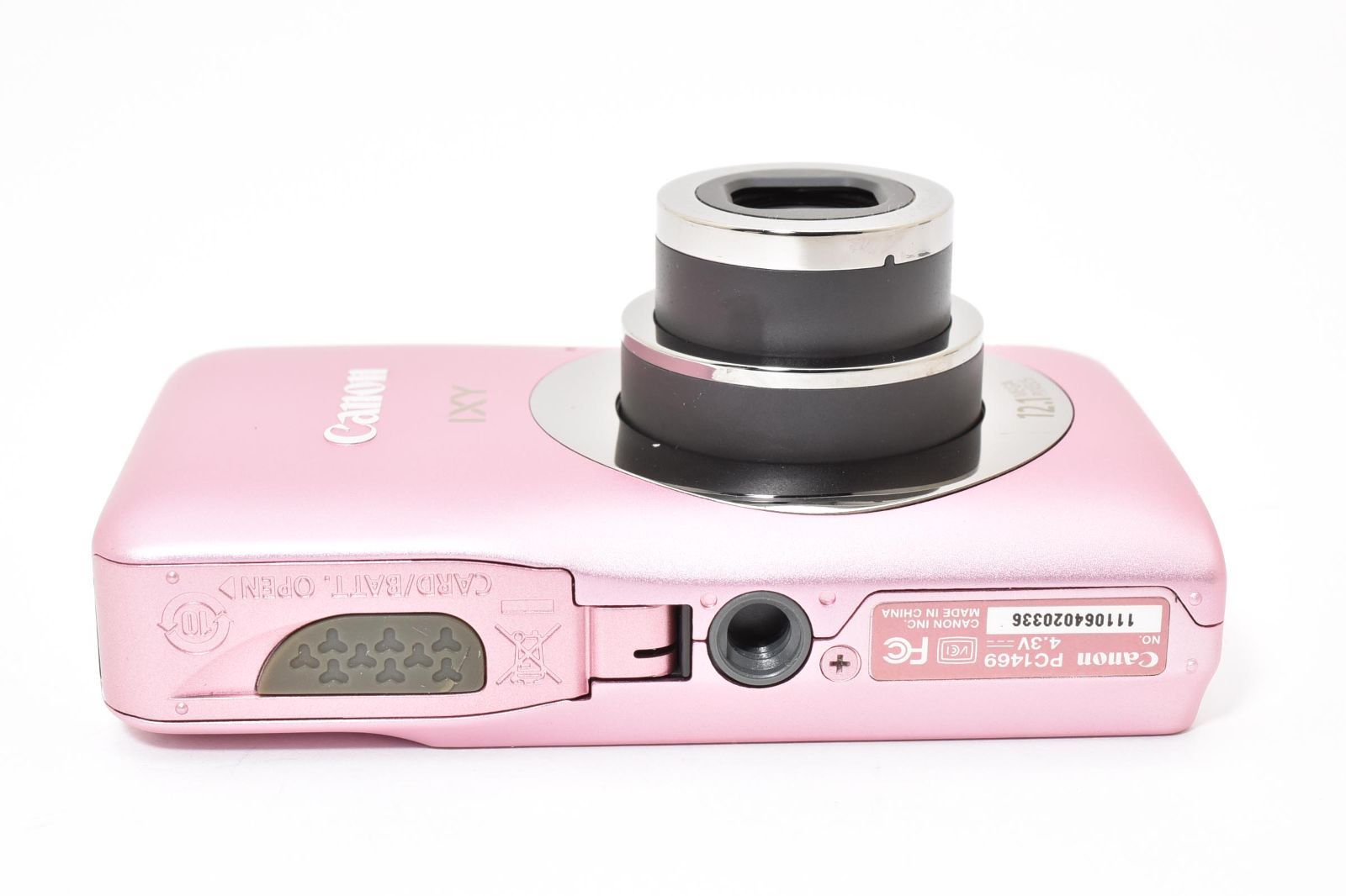 カメラ 【外観極美品・人気カラー】Canon IXY 200F ピンク 動確済 軽量