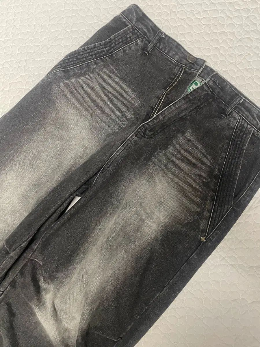 dnsr ディーエヌエスアール ディーアンサー パラシュート ワイド デニム ブラック