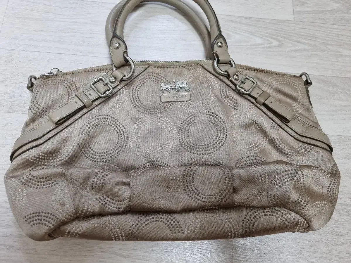 COACH トートバッグ クロスボディバッグ ショルダーバッグ ベージュ パータン クロス紐なし