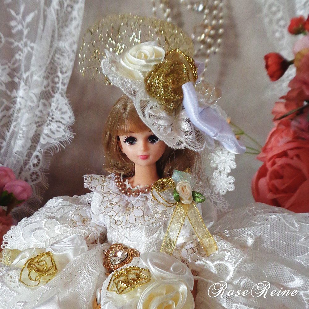 XmasSale アンネローゼ王妃 艶めくパールホワイトの豪華プリンセス